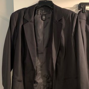 Lane Bryant black skirt suit
